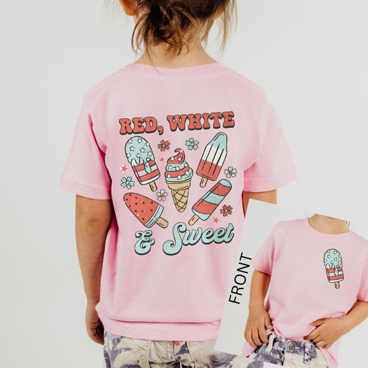 Red White And Sweet-Kids Pocket & Back